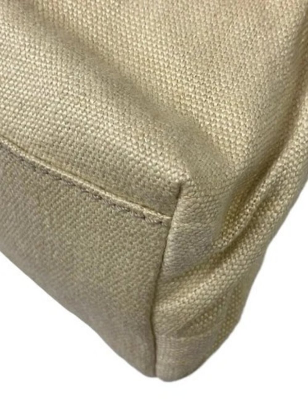 CELINE Lille - Beige Yellow Canvas Leather Tote Bag - Picture 6 of 16
